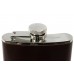 High quality stainless steel liquor flask with buffalo leather wrapped cover 
