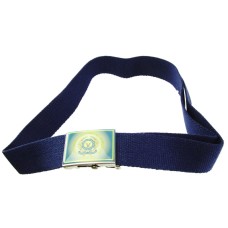 Cintura in tela blu con fibbia A.E.O.P. 